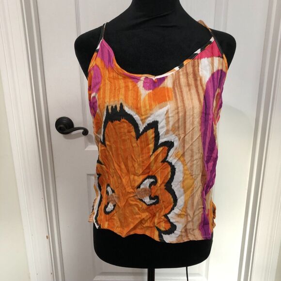 Rachel Zone‎ Womens Tank Top S Multicolor Sleeveless V-neck Camisole Rayon NWT - Picture 1 of 6